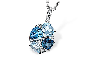 C235-01183: NECK 2.60 BLUE TOPAZ 2.70 TGW