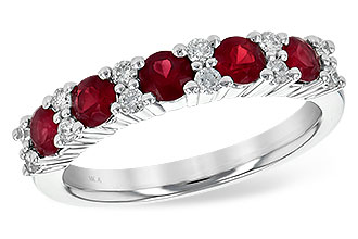 D235-92174: LDS WED RG .88 RUBY 1.12 TGW