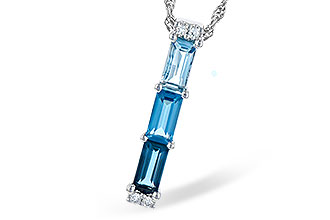 D318-66683: NECK 1.26 BLUE TOPAZ 1.30 TGW