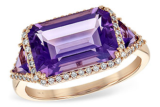 E235-92128: LDS RG 3.48 TW AMETHYST 3.70 TGW (12x8MM)