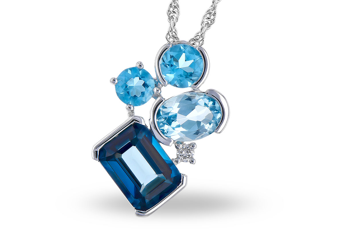 E318-70319: NECK 3.08 BLUE TOPAZ TW 3.11 TGW