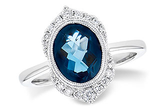 F318-71237: LDS RG 1.86 LONDON BLUE TOPAZ 2.00 TGW