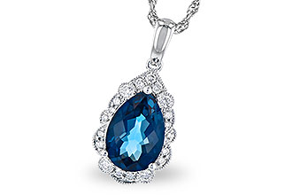 G318-70346: NECK 2.25 LONDON BLUE TOPAZ 2.40 TGW (10x7 PS)