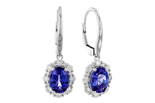 G319-59364: EARR 1.28 TW TANZANITE 1.72 TGW (7x5 OVAL)