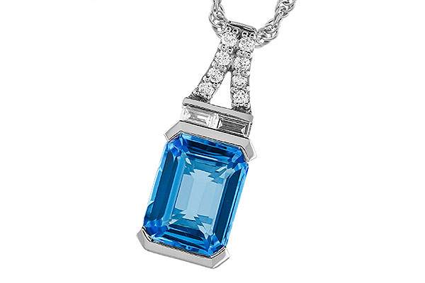 H319-61210: NECK 2.64 LONDON BLUE TOPAZ 2.80 TGW (9x7MM BT)