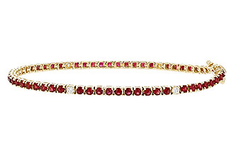 L320-46719: BRACELET 3.04 RUBY 3.29 TGW (7")