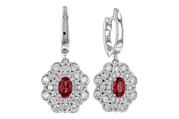 M319-62119: EARR .56 TW RUBY 1.30 TGW (5x3MM RUBY)